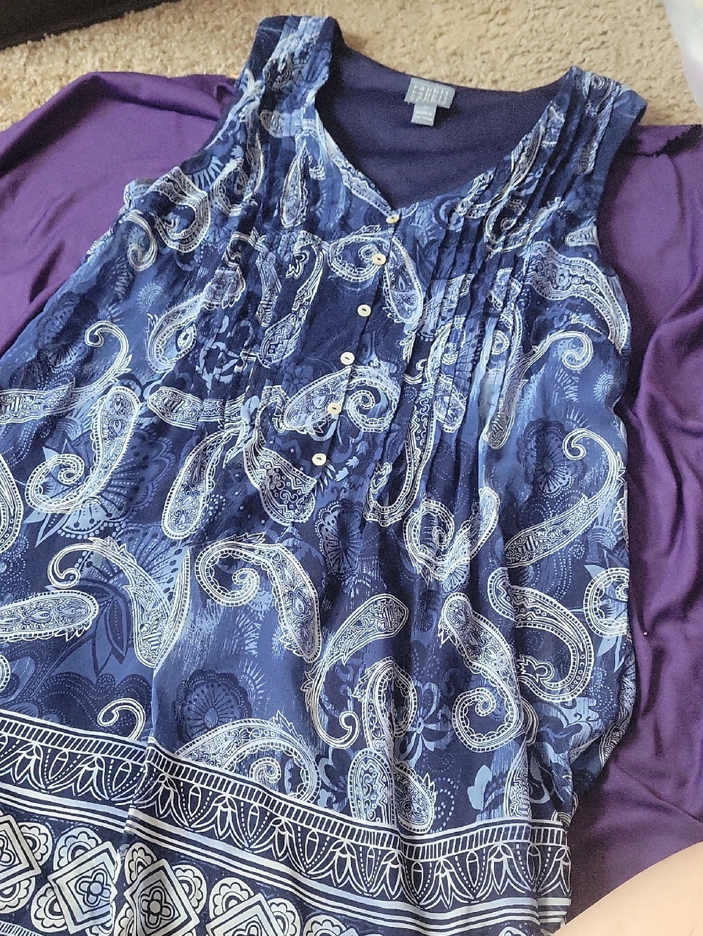 Rabbit Rabbit Rabbit  Paisley Sleeveless Dress